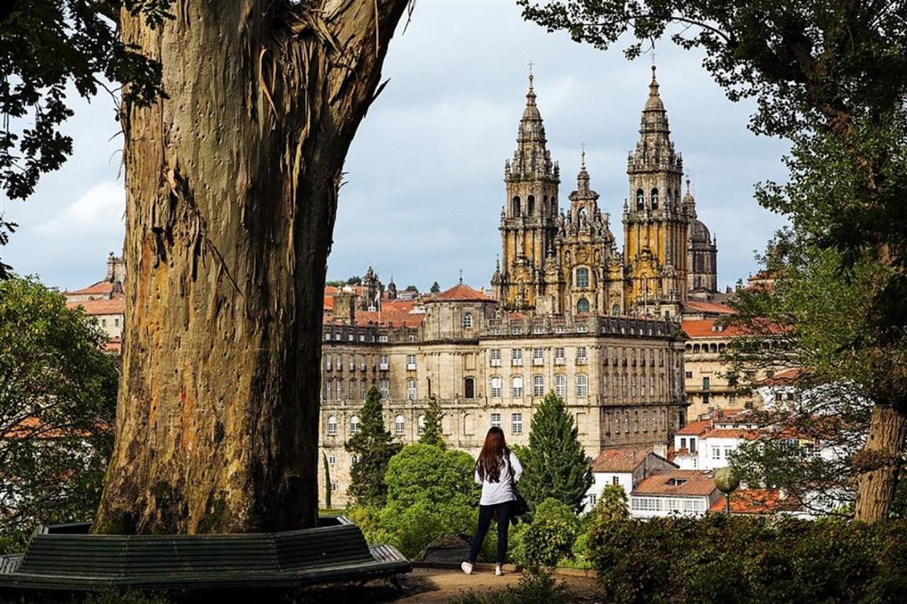 Apartamento De Diseno Centrico Con Terraza Espectacular Santiago de Compostela Kültér fotó